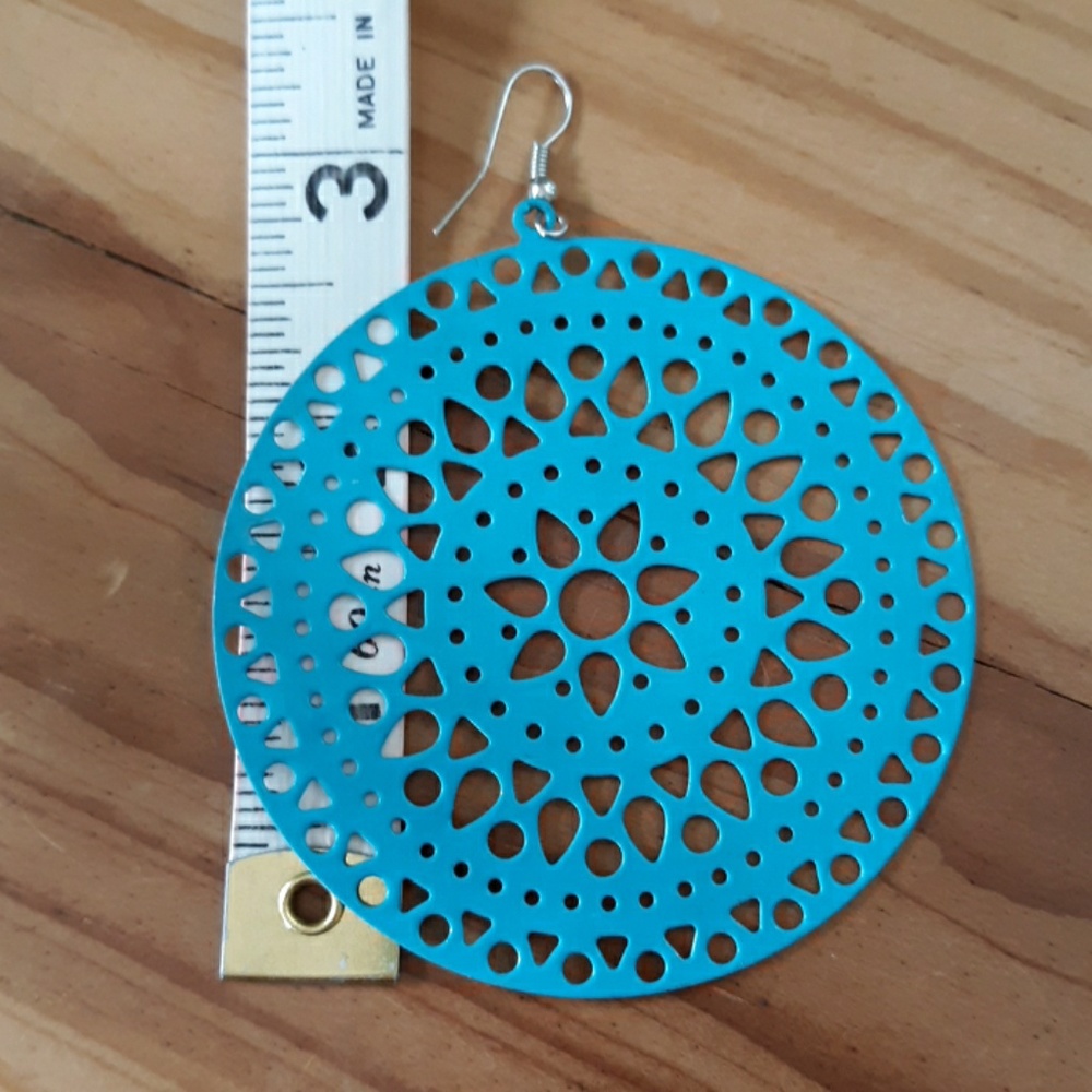 Oversized  Boho Earrings - Picture 4 of 5
